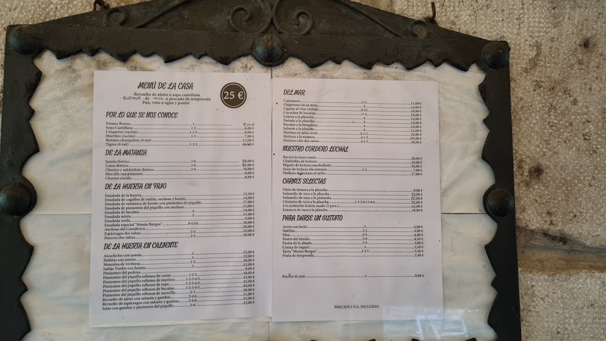 Menu Restaurante Meson Burgos-4