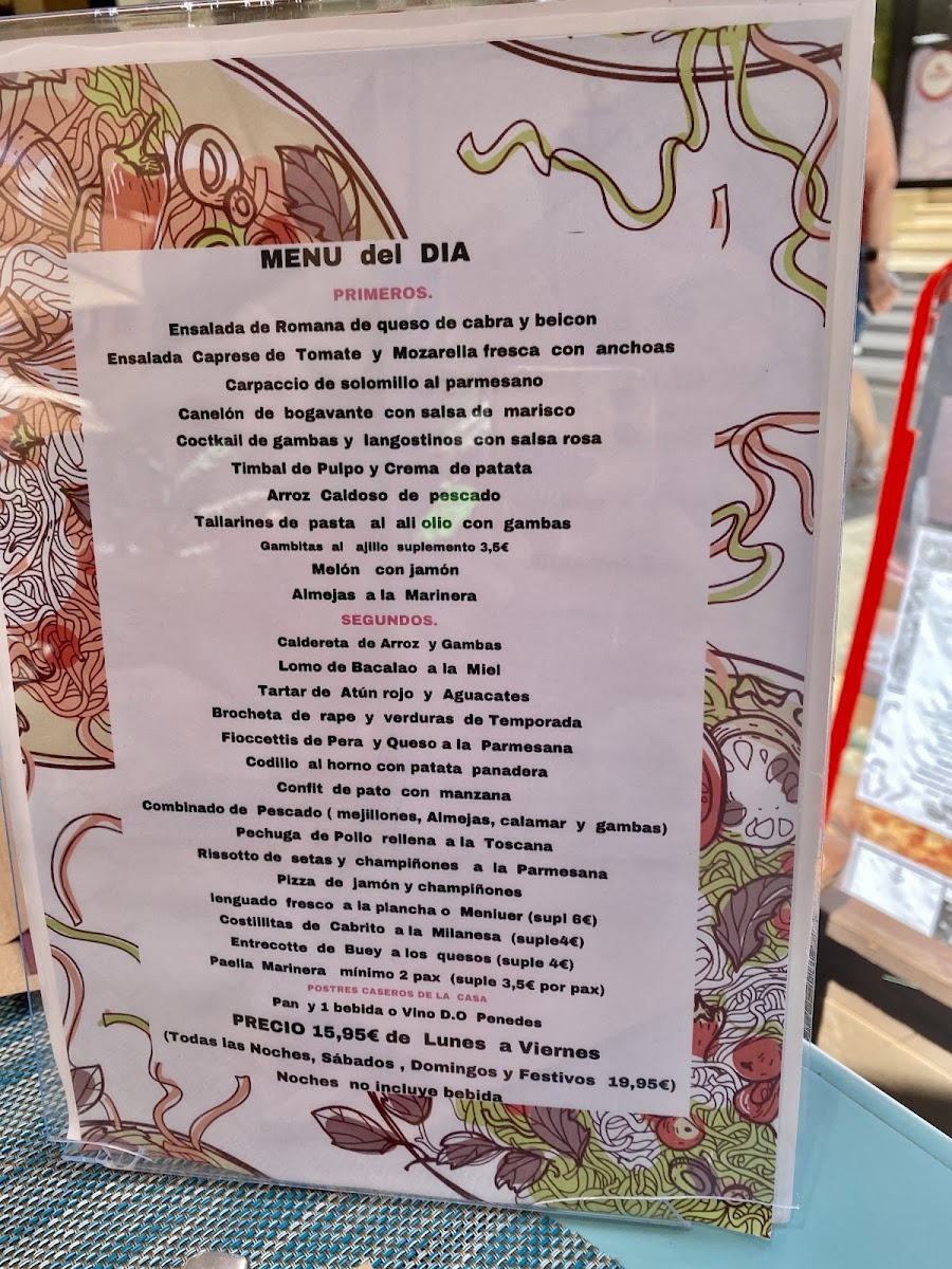 Menu Restaurante Milán Calafell-9