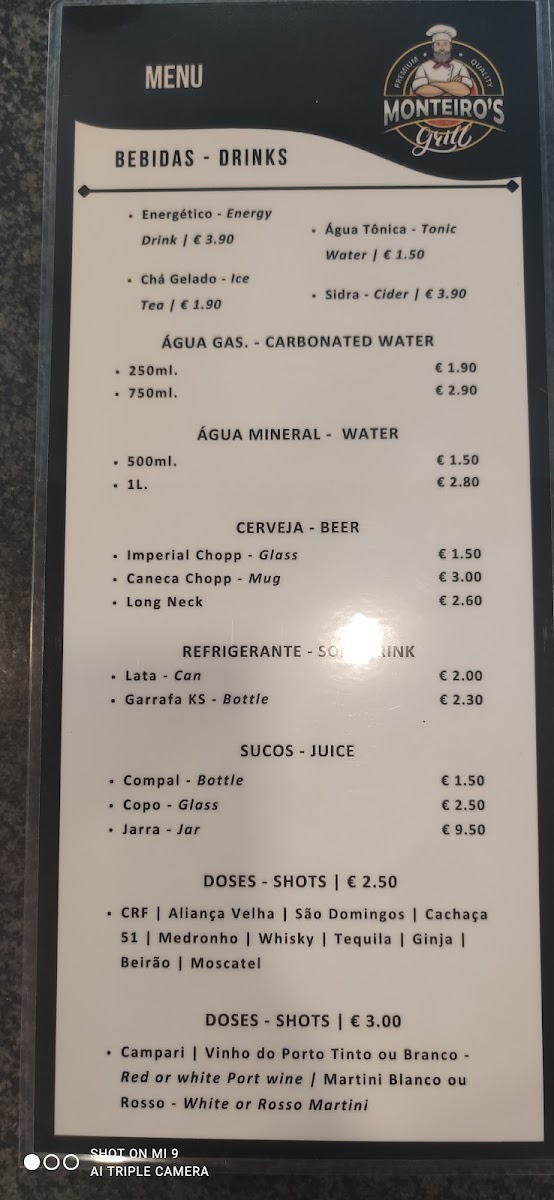 Menu Restaurante Monteiro's Grill Na Consolacao Em Peniche-7