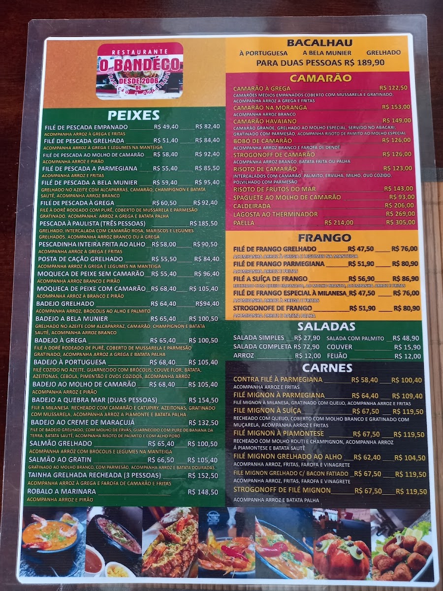 Menu Restaurante O Bandéco-7