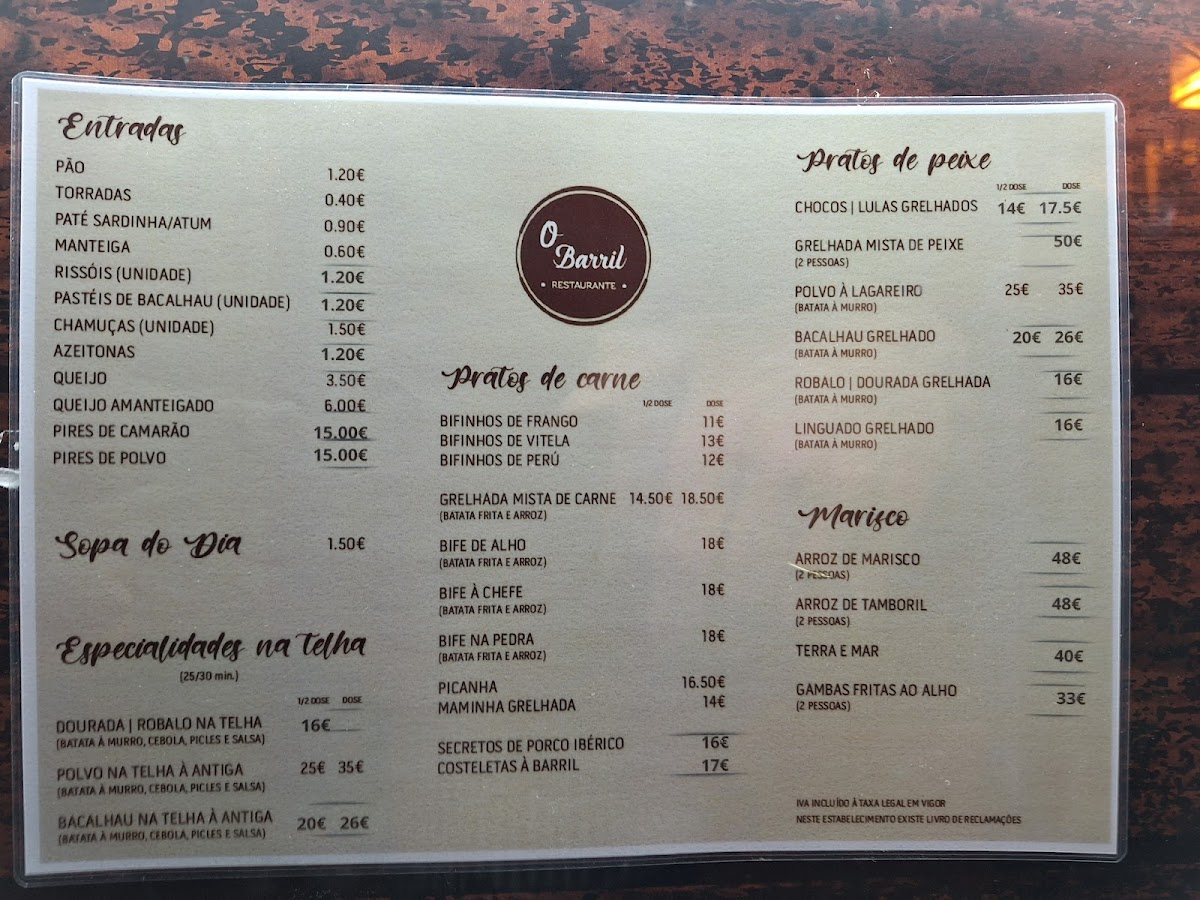 Menu Restaurante O Barril-1
