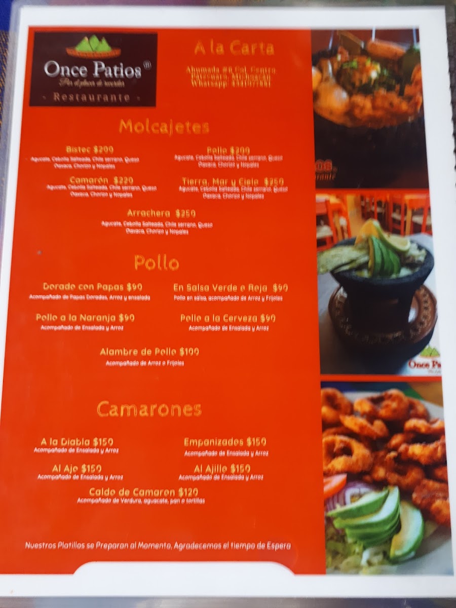 Menu Restaurante Once Patios-10