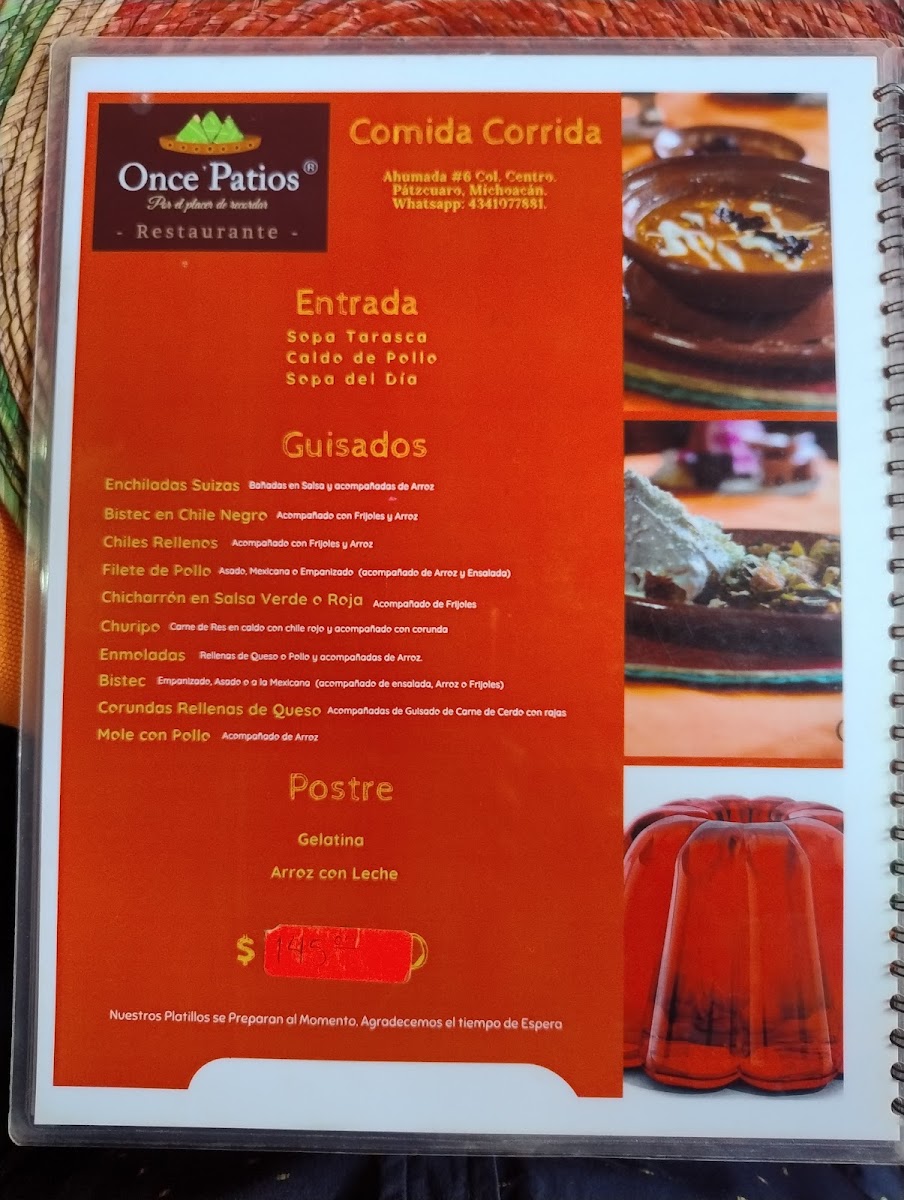 Menu Restaurante Once Patios-2