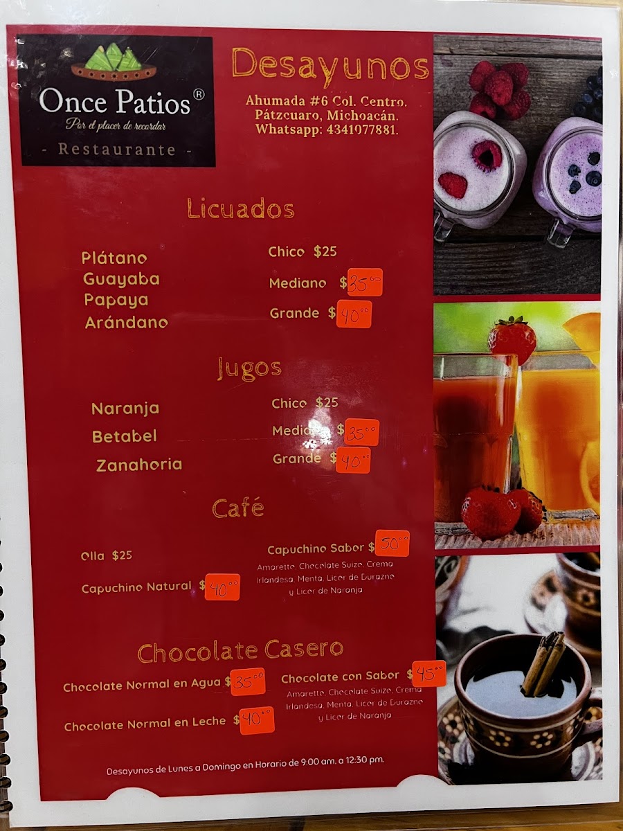 Menu Restaurante Once Patios-6