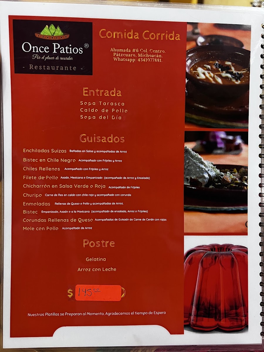 Menu Restaurante Once Patios-8