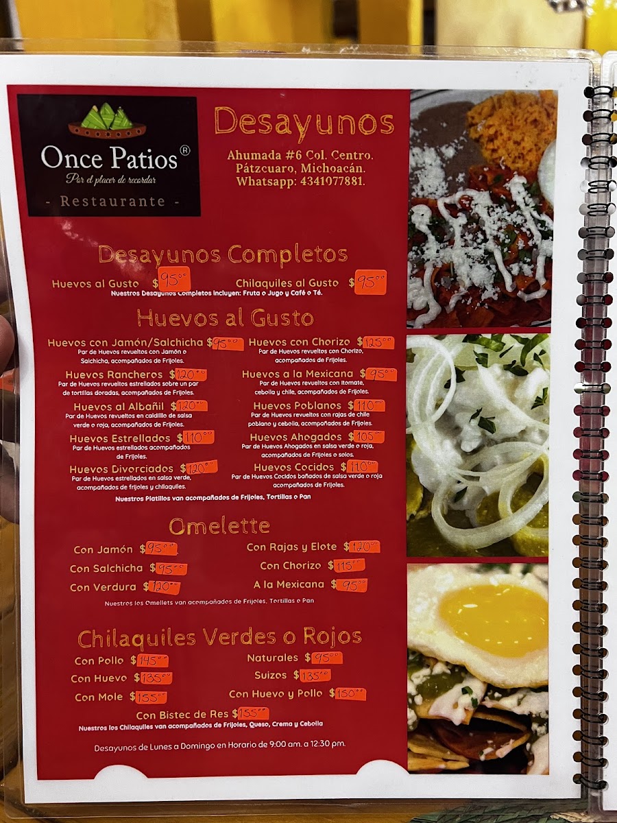 Menu Restaurante Once Patios-9