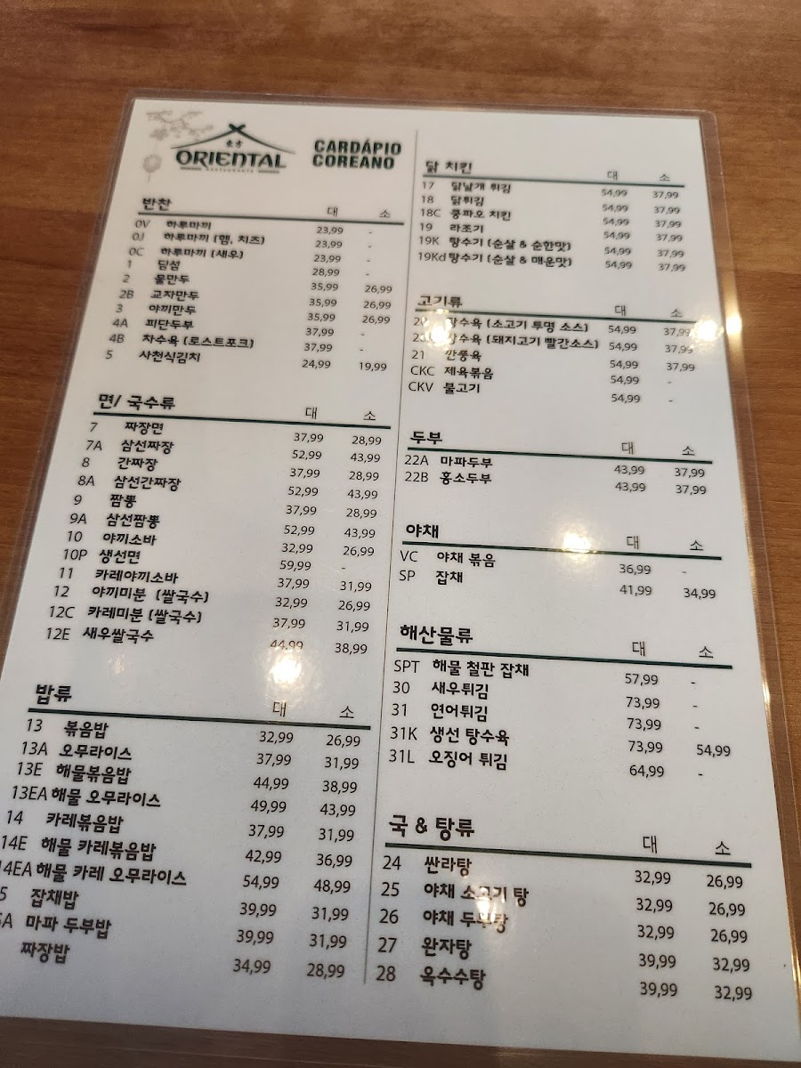 Menu Restaurante Oriental Foz-10
