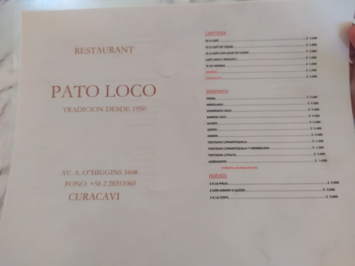 Menu Restaurante Pato Loco-2