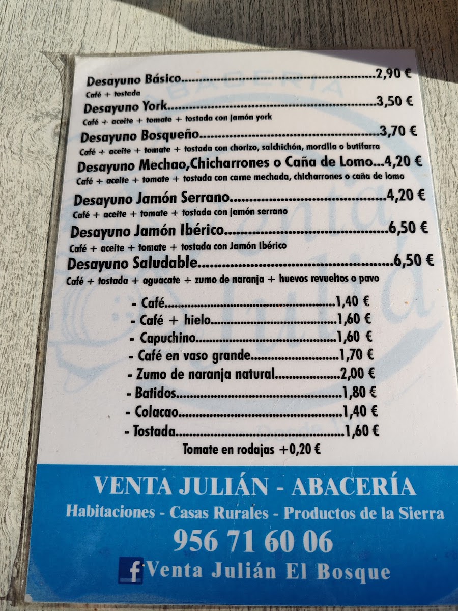 Menu Restaurante Pensión Venta Julián-4