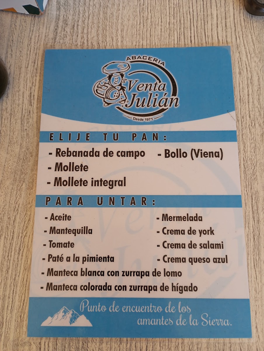 Menu Restaurante Pensión Venta Julián-8