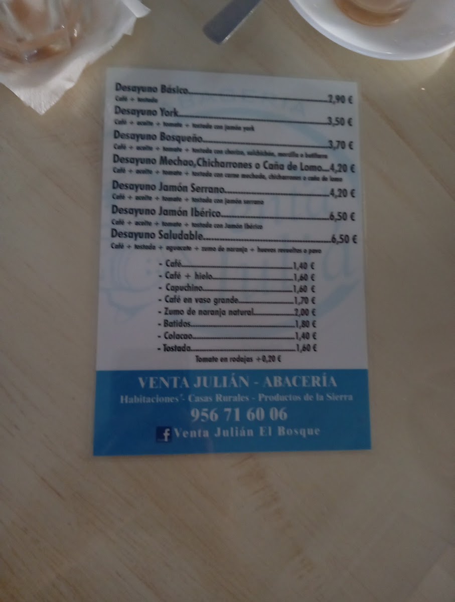 Menu Restaurante Pensión Venta Julián-9