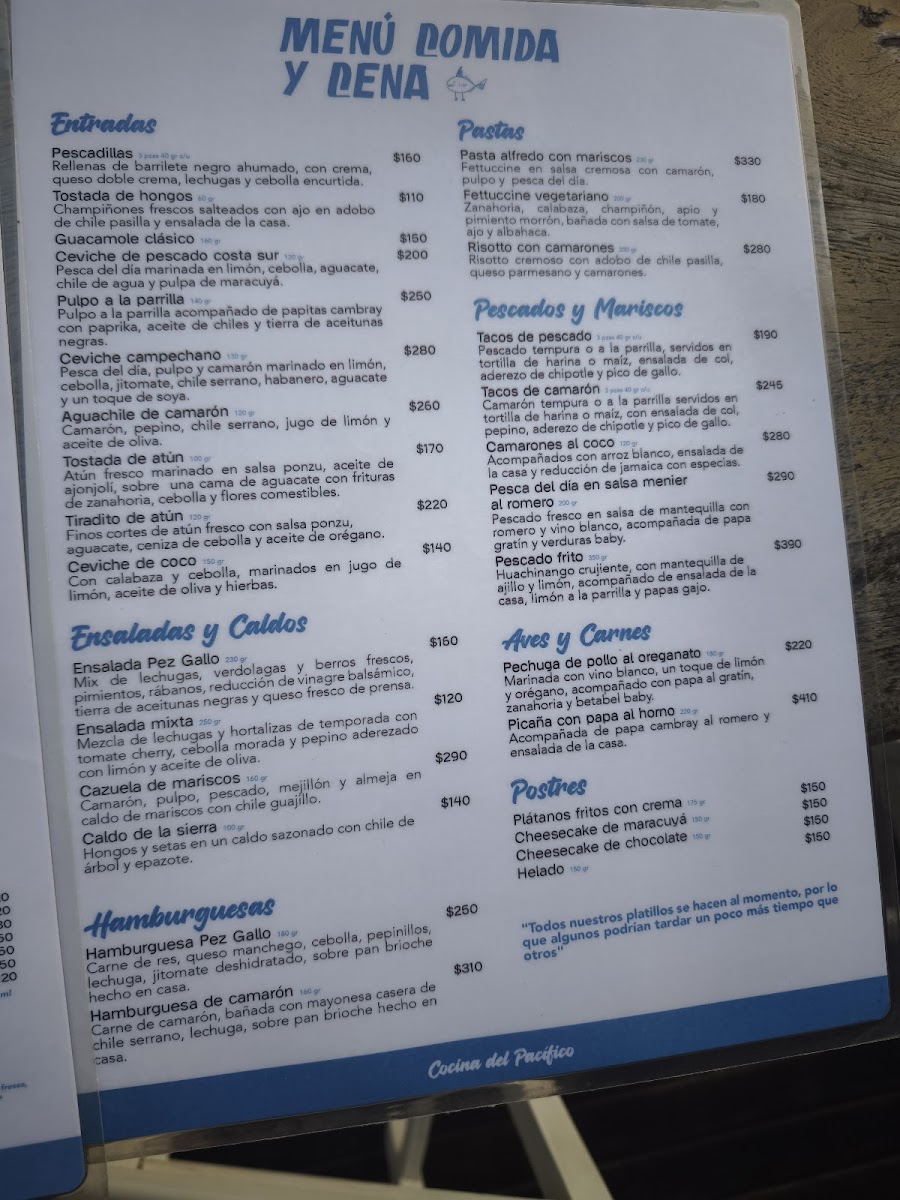 Menu Restaurante Pez Gallo-10
