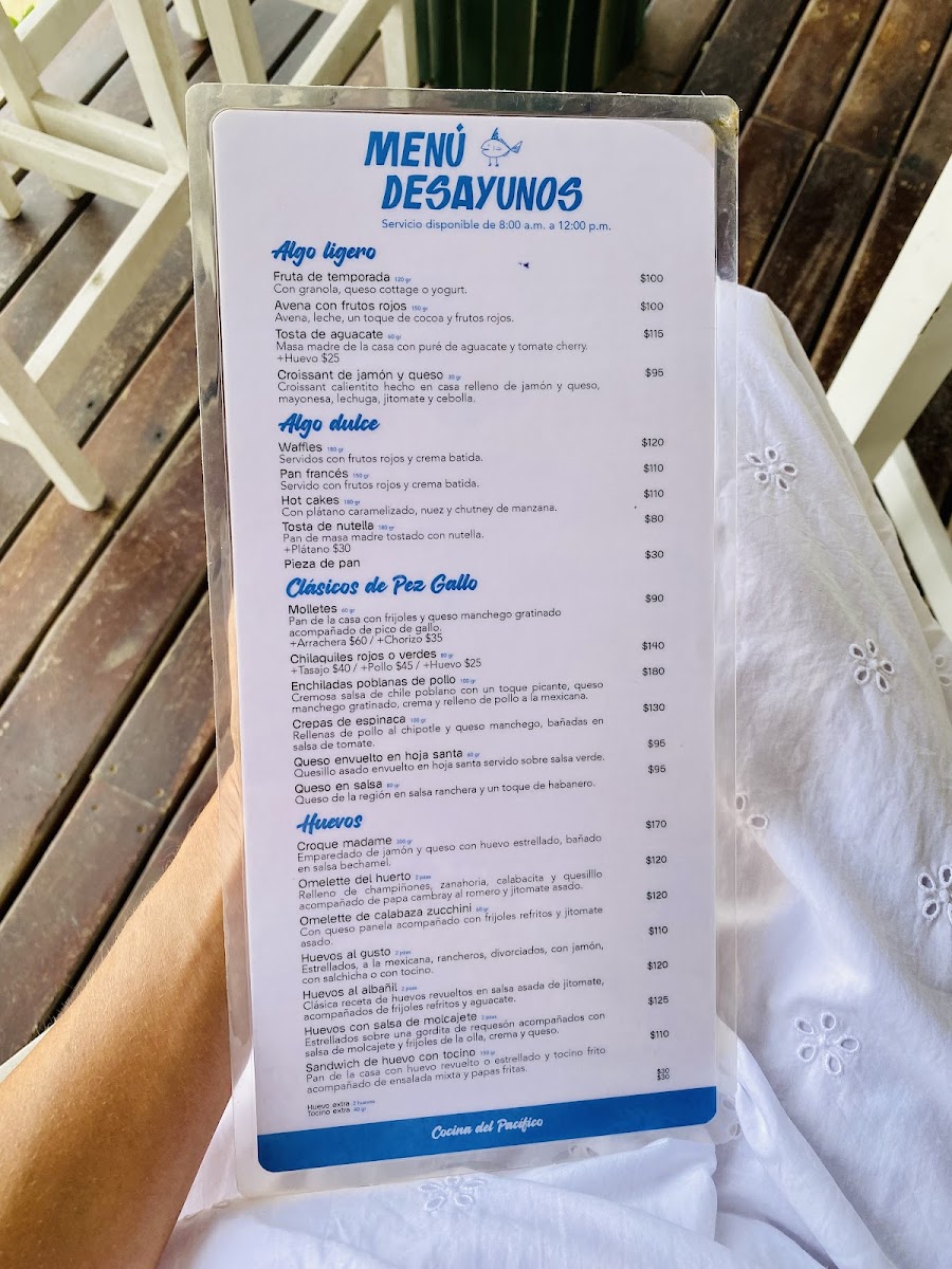 Menu Restaurante Pez Gallo-4