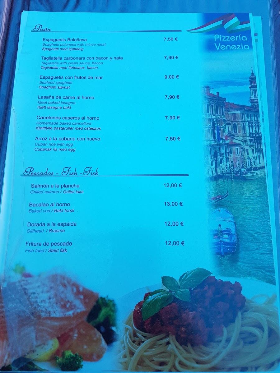 Menu Restaurante Pizzeria Venezia-8