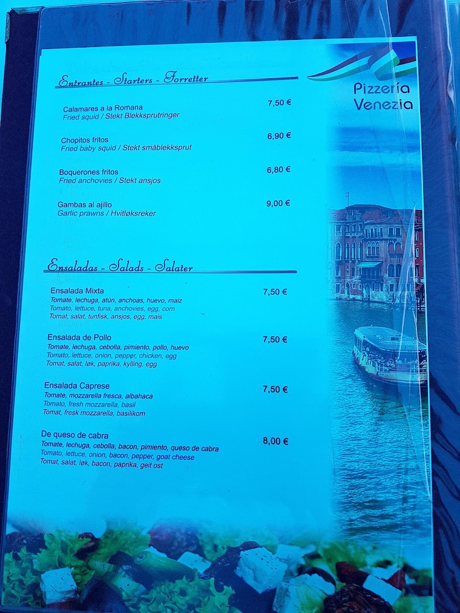Menu Restaurante Pizzeria Venezia-9