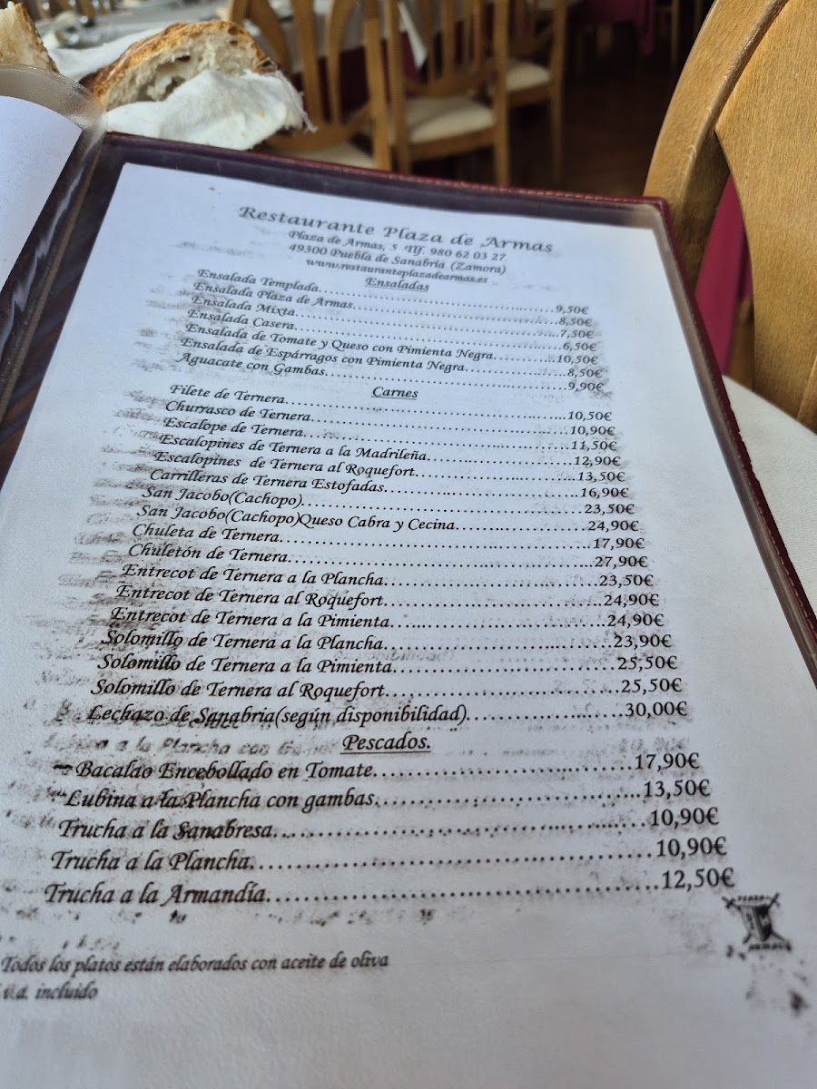 Menu Restaurante Plaza De Armas-1