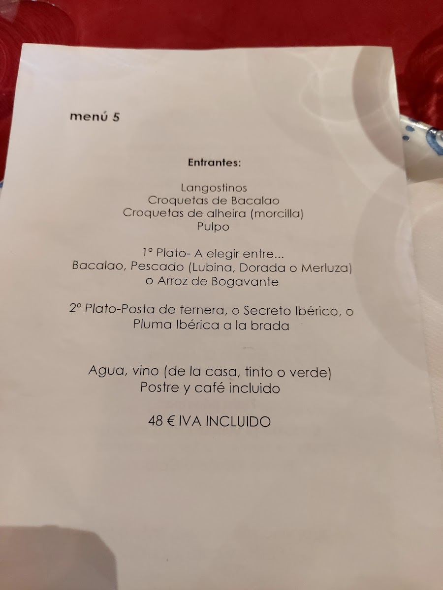 Menu Restaurante Portugués 'o Moinho'-3