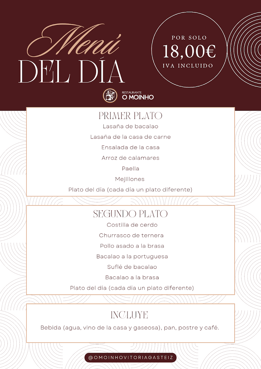 Menu Restaurante Portugués 'o Moinho'-4