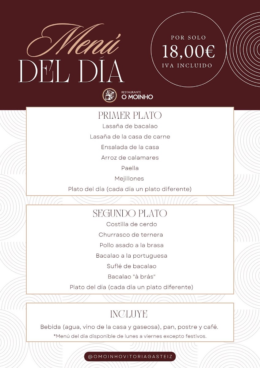 Menu Restaurante Portugués 'o Moinho'-6