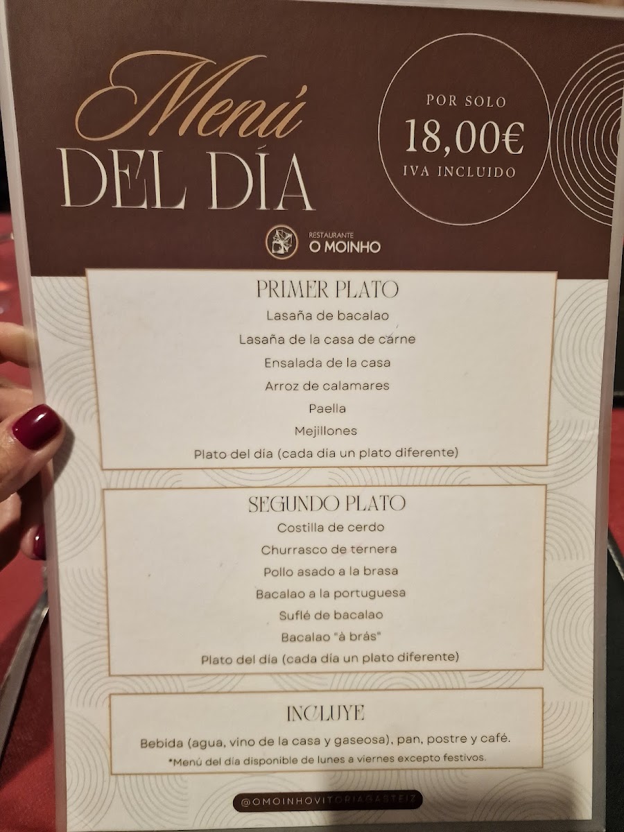 Menu Restaurante Portugués 'o Moinho'-9