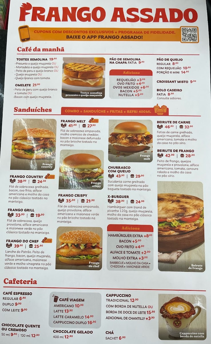 Menu Restaurante Rede Frango Assado - Atibaia 44-2