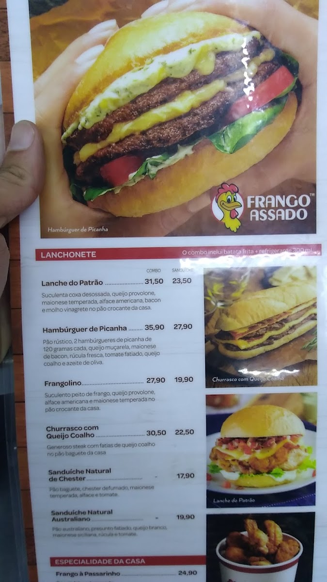Menu Restaurante Rede Frango Assado - Atibaia 44-7