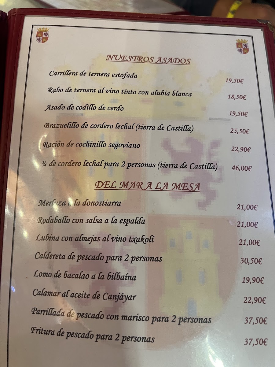 Menu Restaurante Rincon De Castilla-4
