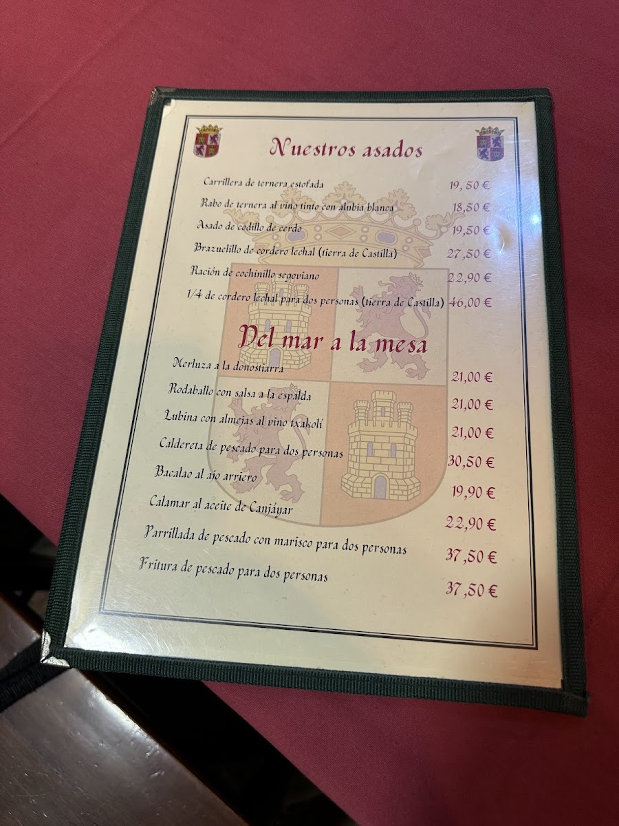 Menu Restaurante Rincon De Castilla-7