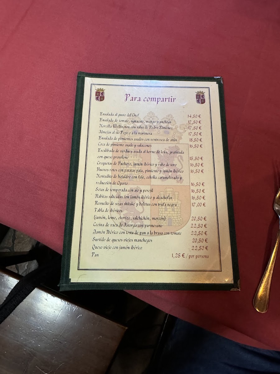 Menu Restaurante Rincon De Castilla-8