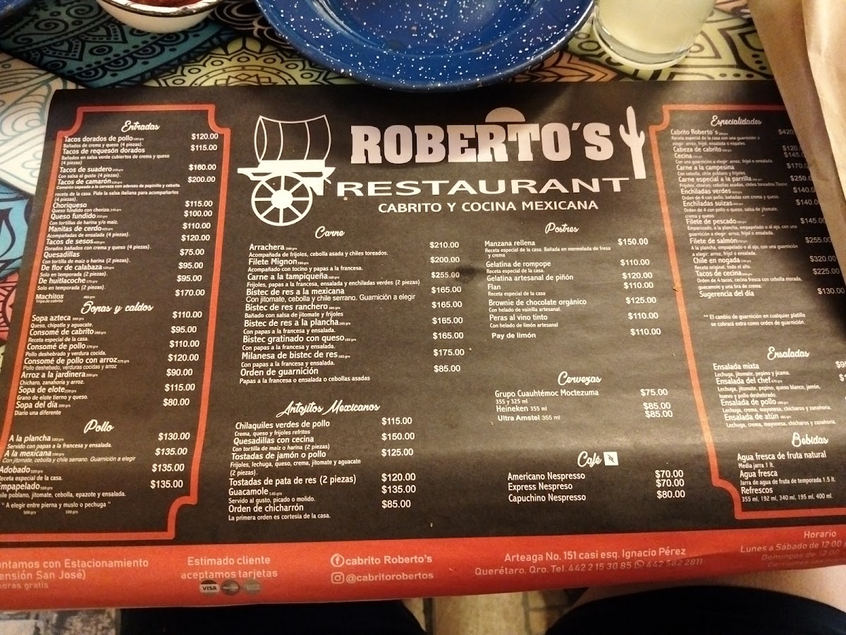 Menu Restaurante Roberto´s-1