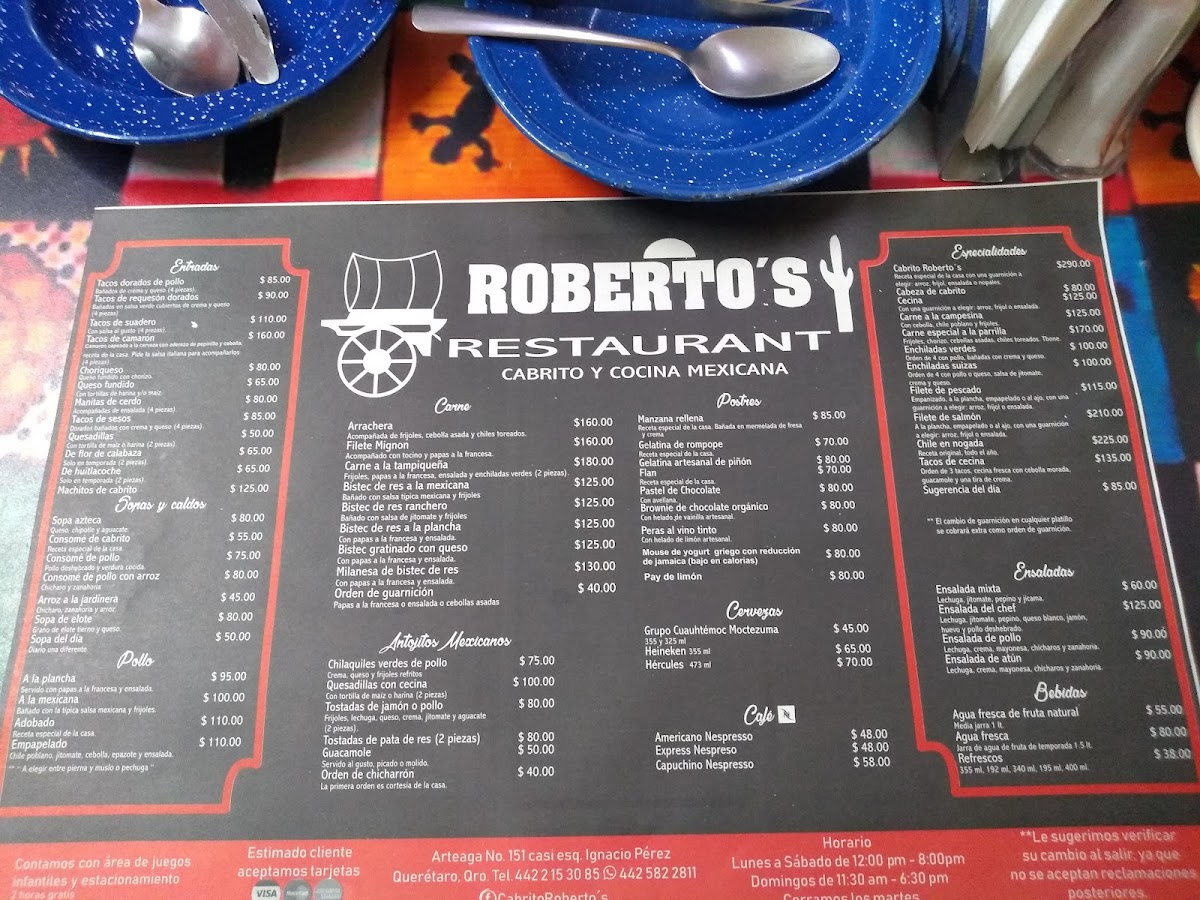 Menu Restaurante Roberto´s-4