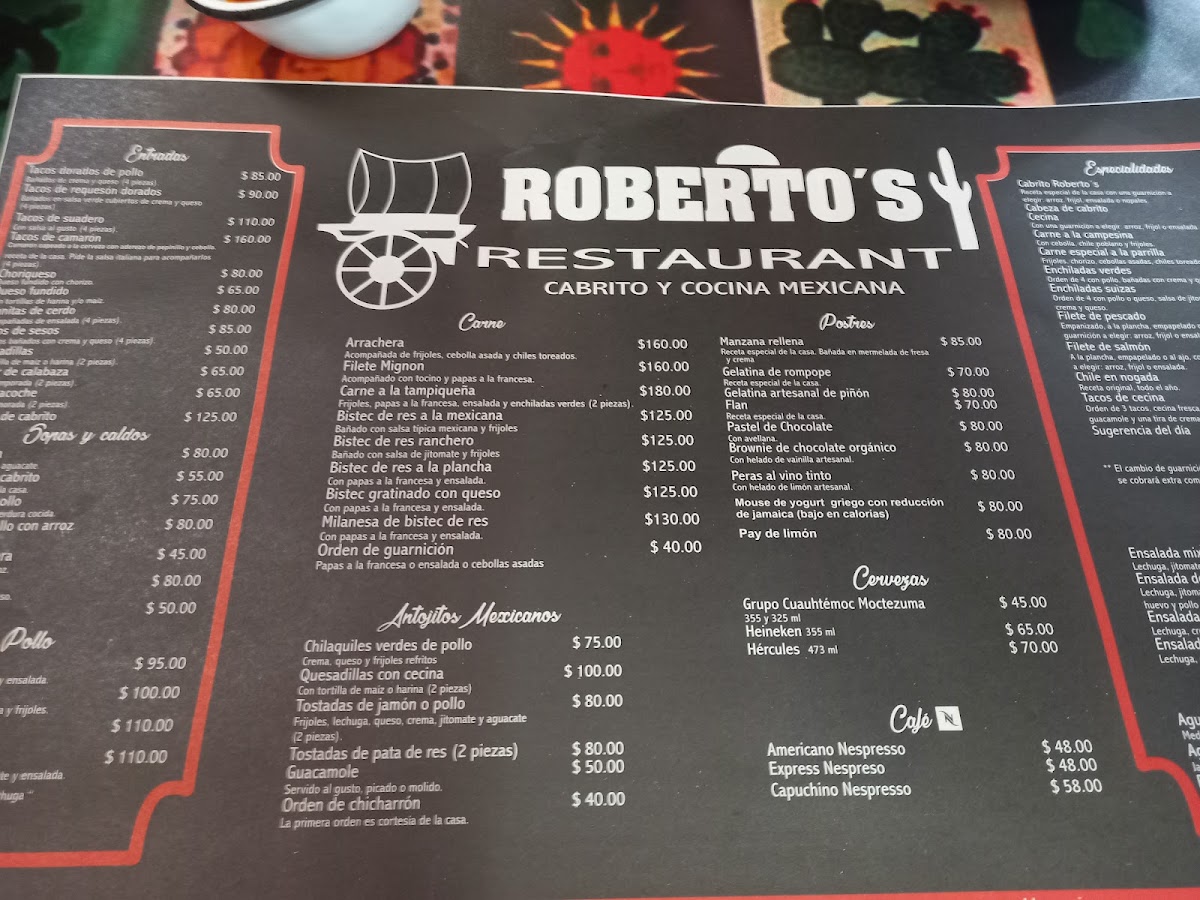 Menu Restaurante Roberto´s-5