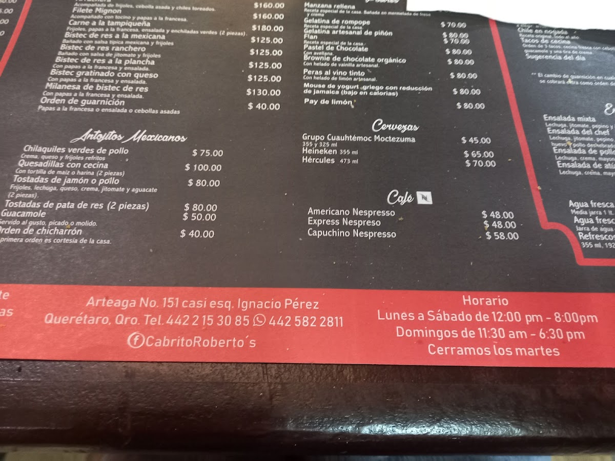 Menu Restaurante Roberto´s-6