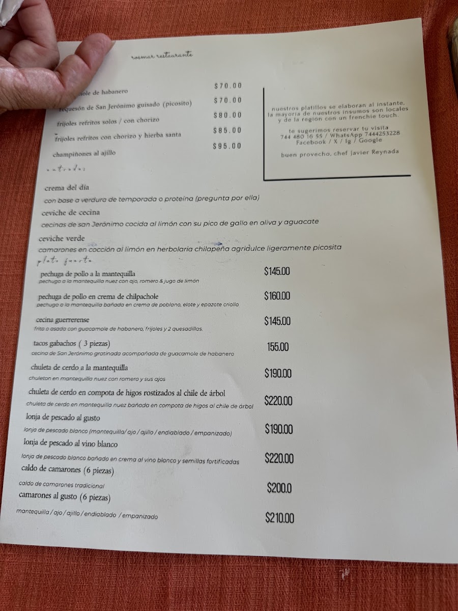 Menu Restaurante Rosmar-2