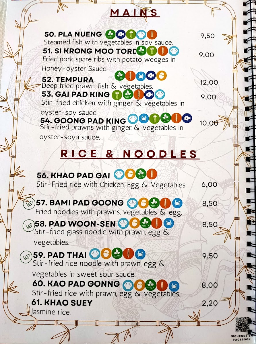 Menu Restaurante Ruen Thai (Tenerife)-5