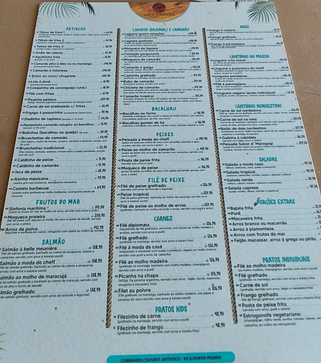Menu Restaurante Sabor De Maragogi-4
