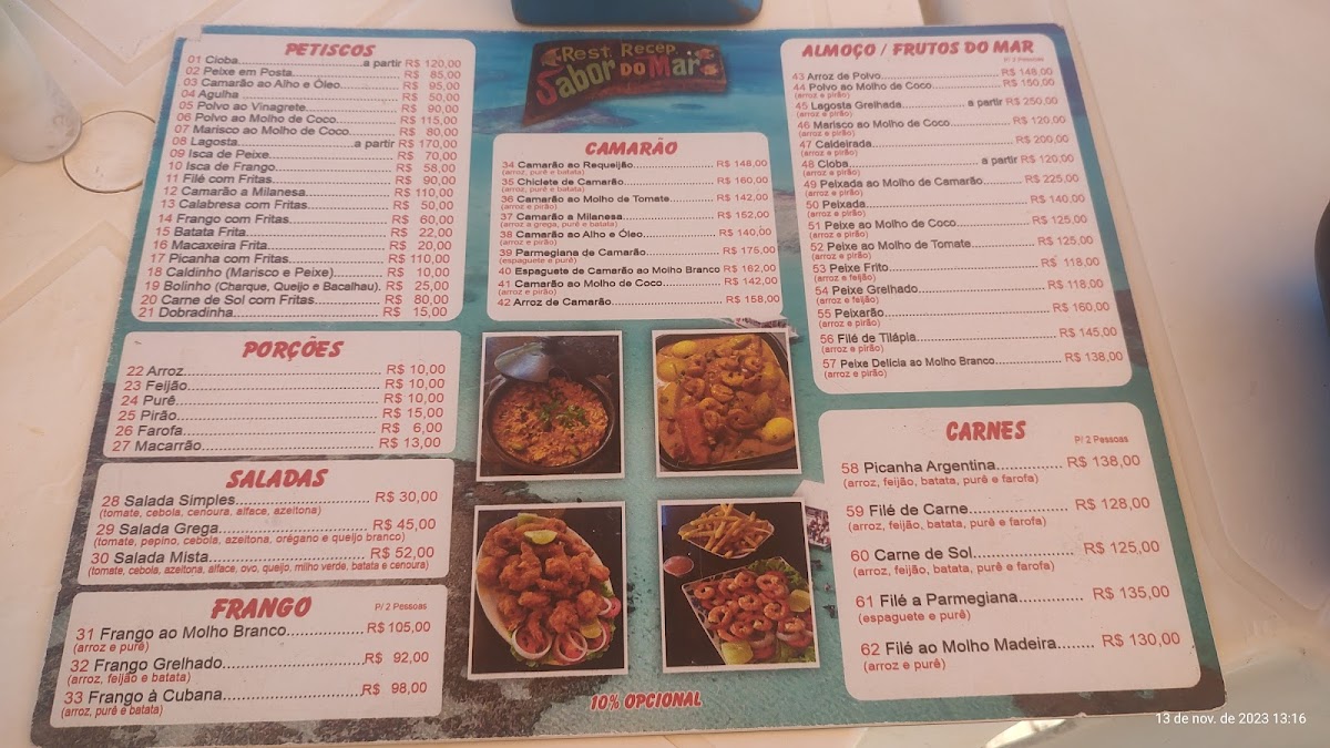 Menu Restaurante Sabor De Maragogi-7