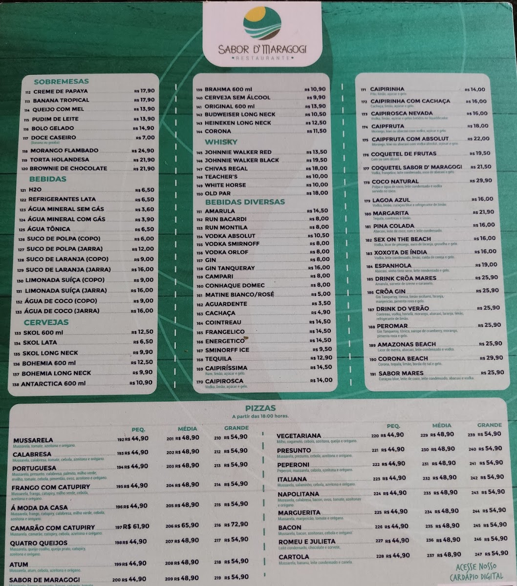 Menu Restaurante Sabor De Maragogi-9