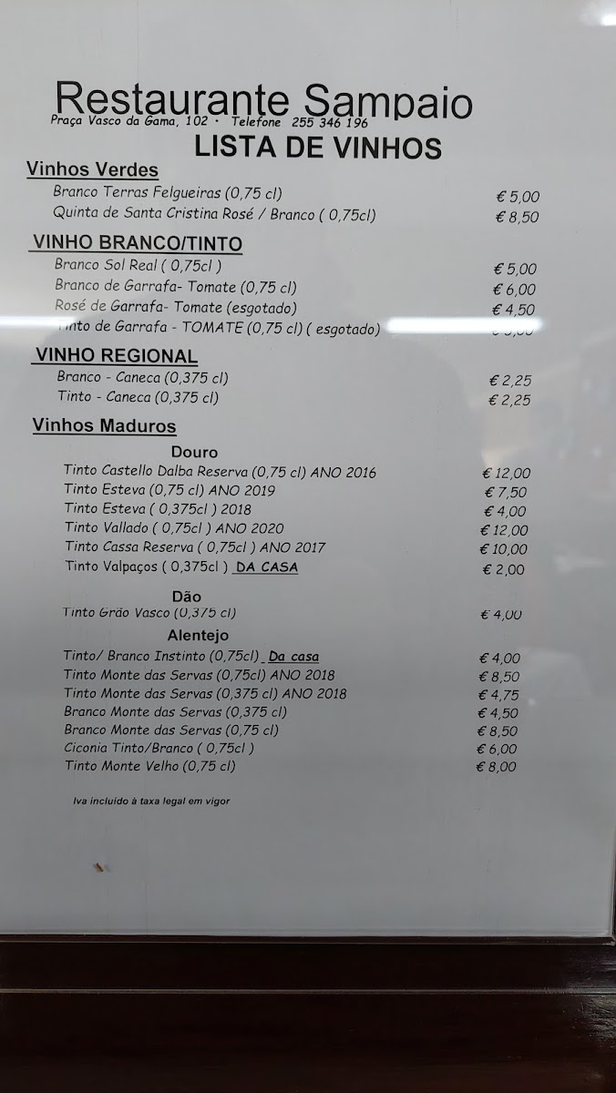 Menu Restaurante Sampaio (Tomate)-1
