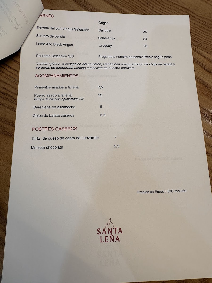 Menu Restaurante Santa Leña-2