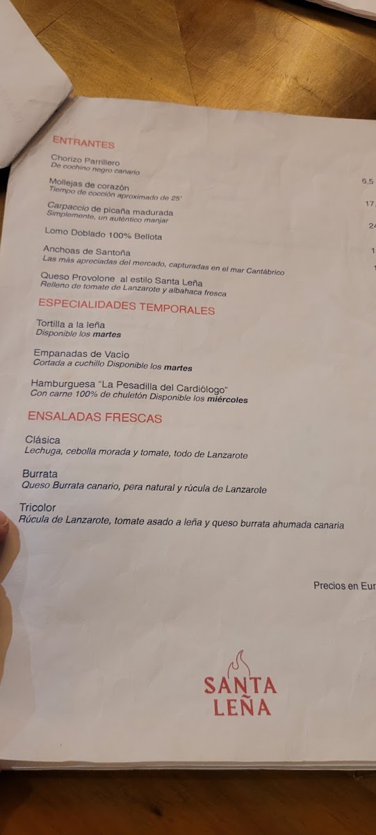 Menu Restaurante Santa Leña-4