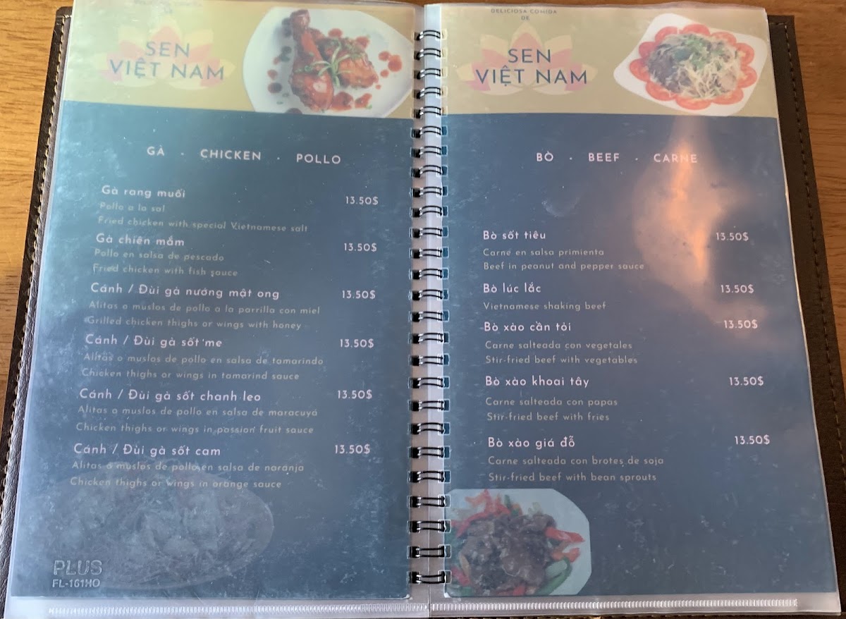 Menu Restaurante Sen Vietnam-10