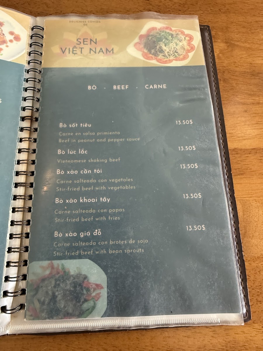 Menu Restaurante Sen Vietnam-4