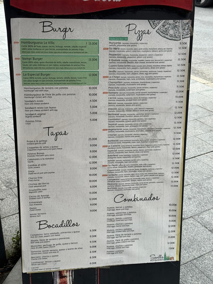 Menu Restaurante Sevilla-3