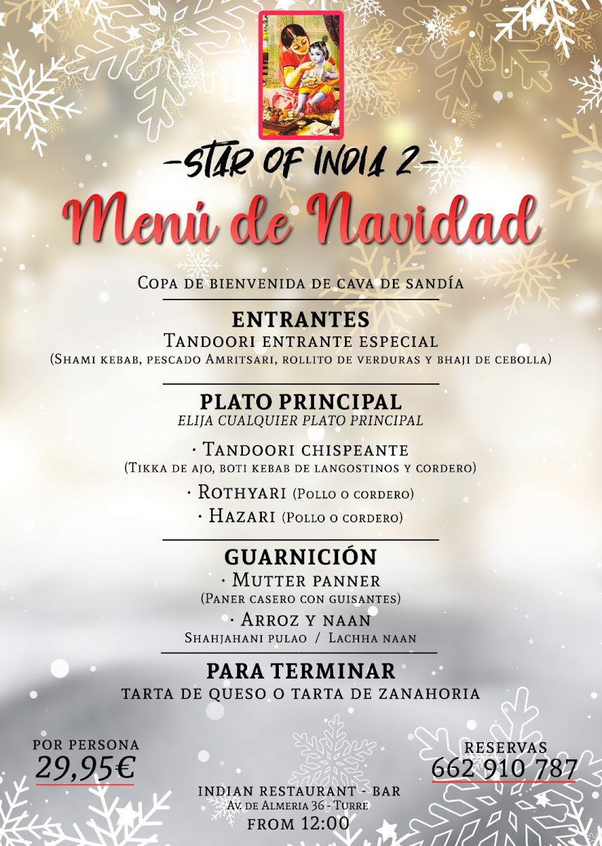 Menu Restaurante Star Of India 2-9