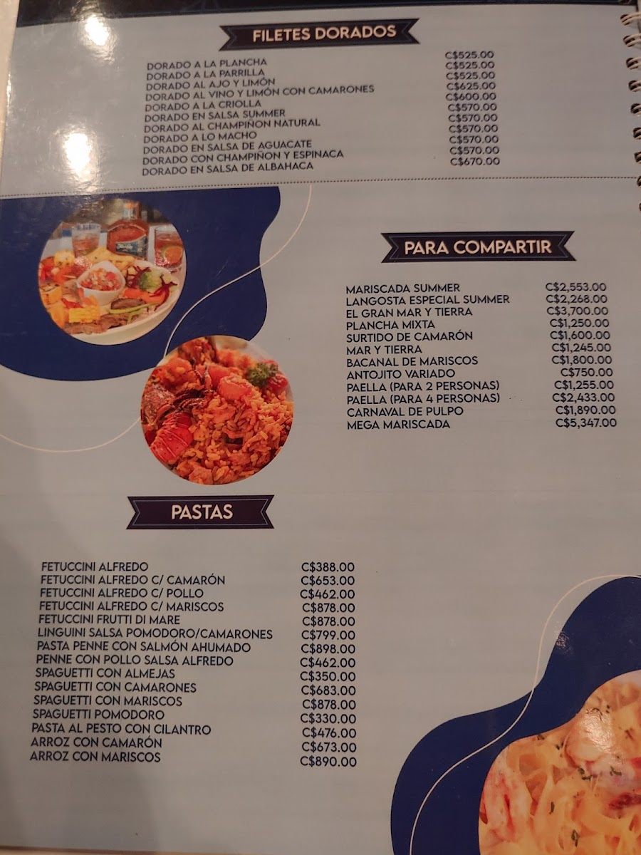 Menu Restaurante Summer Salvador Allende-6
