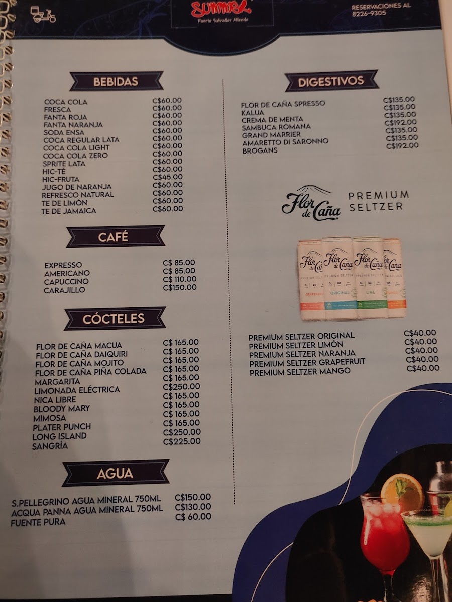 Menu Restaurante Summer Salvador Allende-8