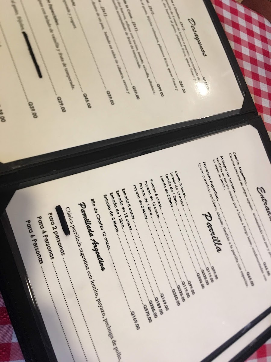Menu Restaurante Tango Steak House-2