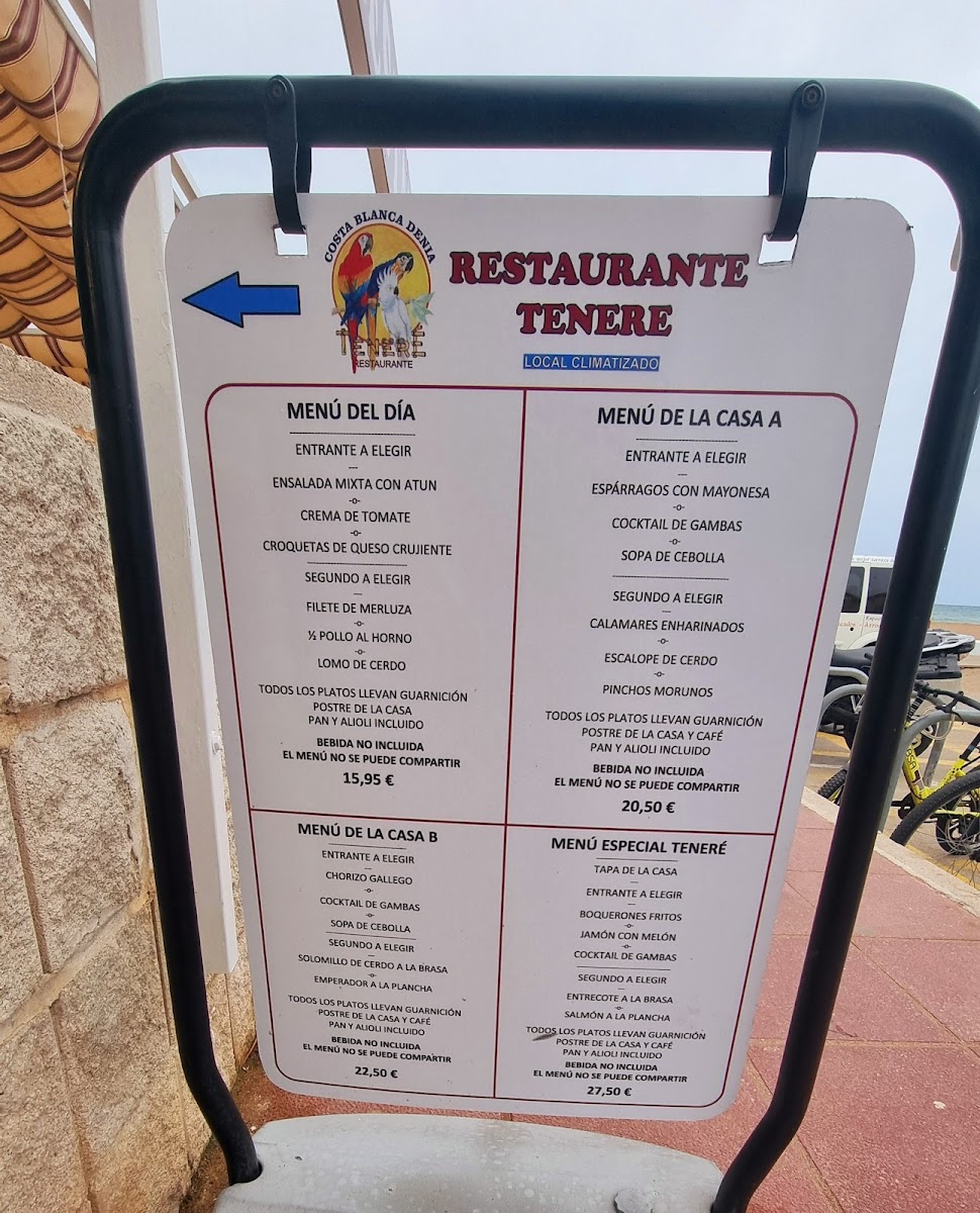 Menu Restaurante Teneré-7