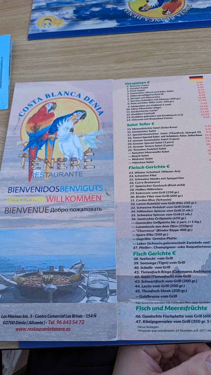 Menu Restaurante Teneré-9